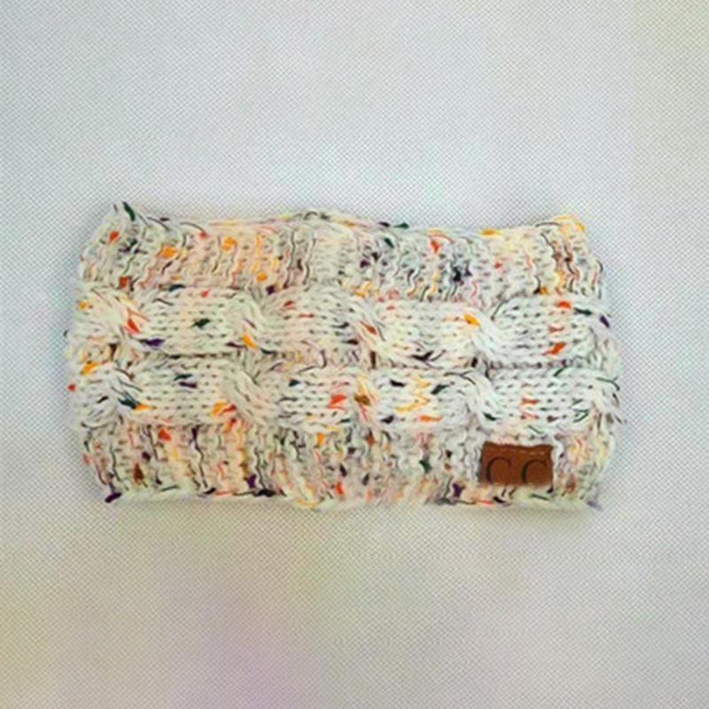 Színes kötött horgolt csavart fejpánt - Image 2