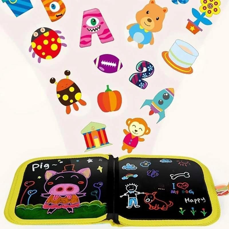 Hordozható, törölhető firkalap rajzlap (12 tollat mellékelve) - Image 3