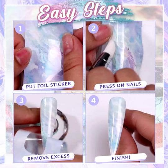 Nailtural azonnali márványfólia matricák - Image 5