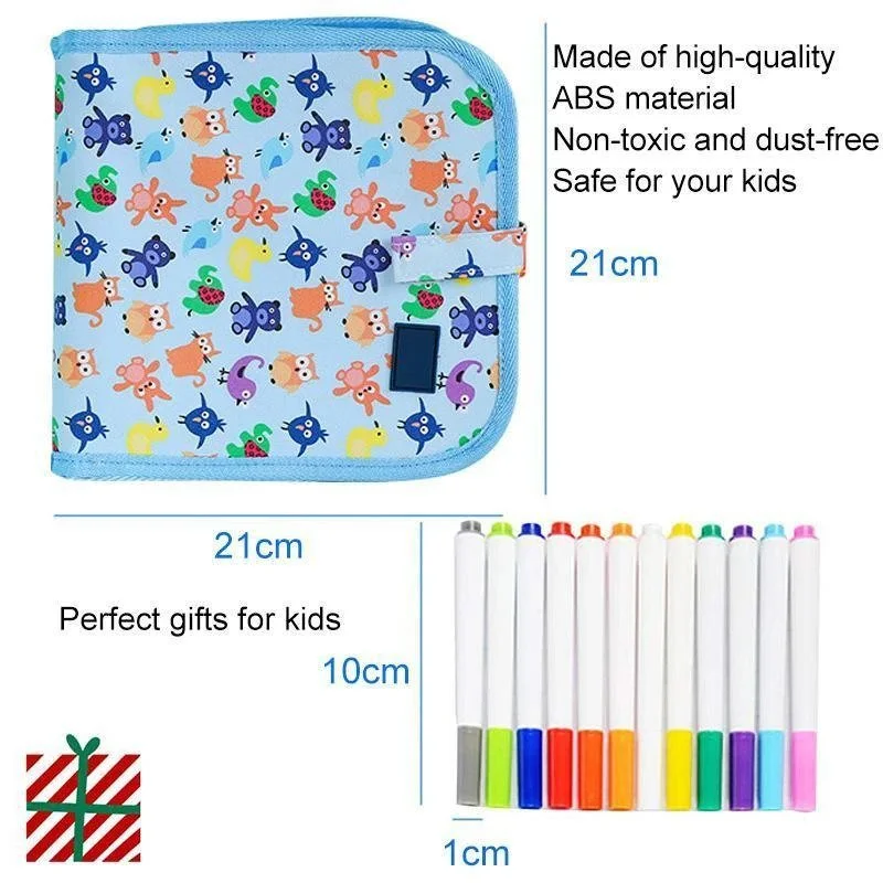 Hordozható, törölhető firkalap rajzlap (12 tollat mellékelve) - Image 6