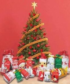 Zsinóros karácsonyi ajándék táskák