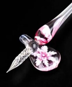 Üveg kalligráfia tollkészlet tintával és tolltartóval