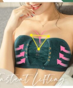 Lace Bandeau húzózsinóros Push Up melltartó