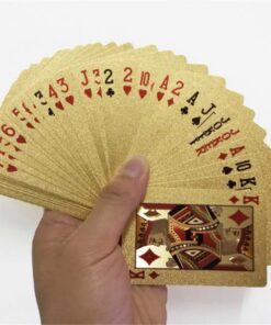 Luxus 24K arany fóliás póker játékkártyák
