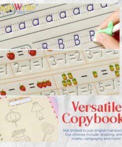 MagicWrite újrafelhasználható kalligráfia gyakorló könyv és tollkészlet