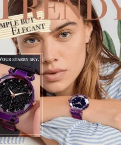 Mágneses Galaxy Starry Watch