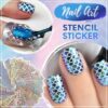 Nail Art Stencil matrica 144 matrica