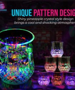 Vízzel aktiválható LED fényű pohár