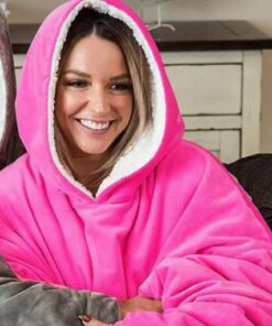 Téli túlméretezett melegítő takaró kapucnis pulóver